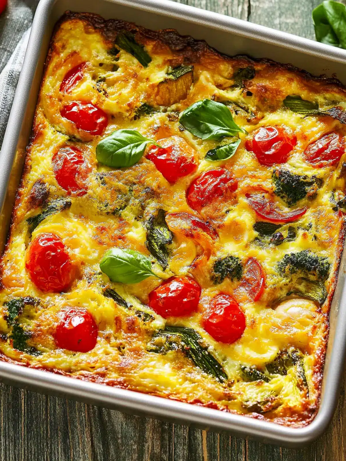 Vegetable Supreme Egg Bake