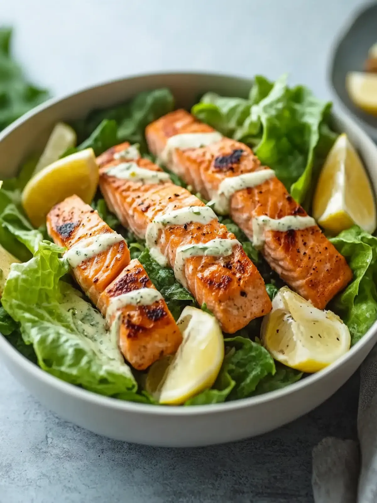 Salmon Caesar Salad