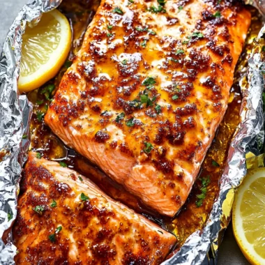 Honey Mustard Salmon In Foil