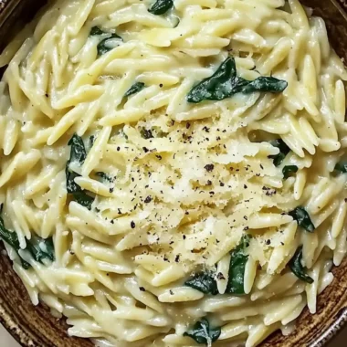 Creamy Lemon Orzo with Spinach and Parmesan for Quick Comfort 9 Creamy Lemon Orzo with Spinach and Parmesan