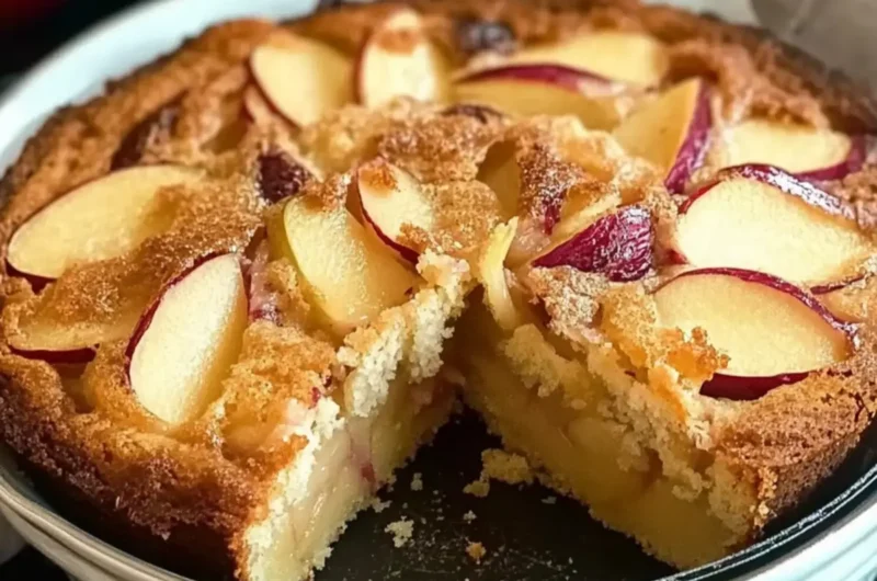 French-Style Apple Rhubarb Cake
