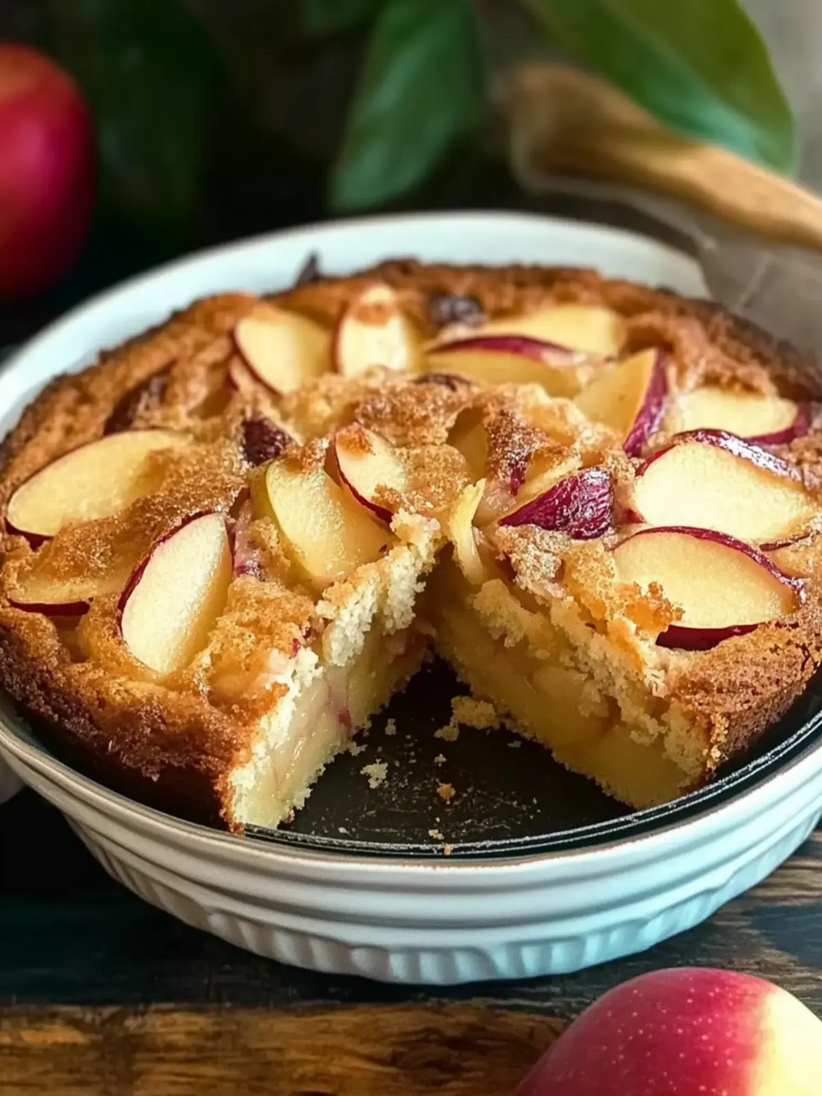 French-Style Apple Rhubarb Cake