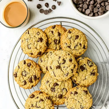 Eggless Oatmeal Chocolate Chip Cookies