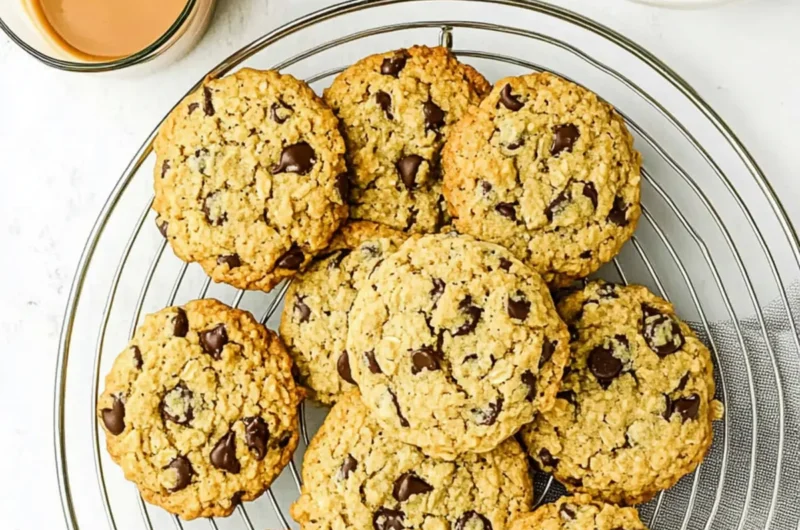 Eggless Oatmeal Chocolate Chip Cookies