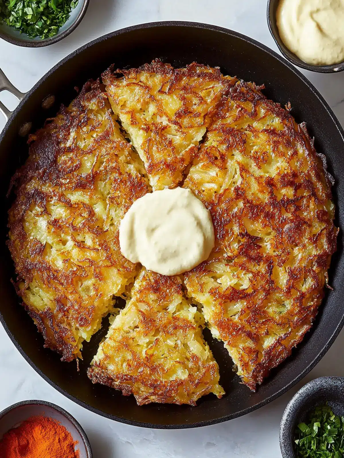 Giant Skillet Latke