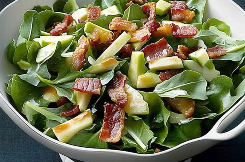 Greens with Hot Bacon Dressing