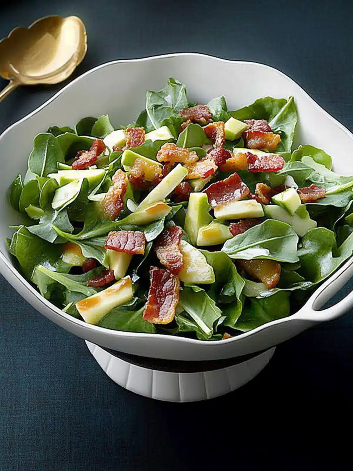 Greens with Hot Bacon Dressing for a Flavor-Packed Delight 5 Greens with Hot Bacon Dressing