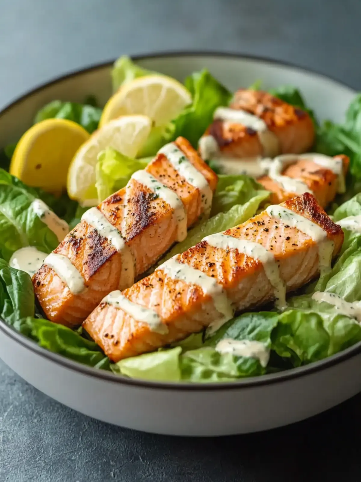 Salmon Caesar Salad
