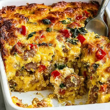 Cheesy Sausage Breakfast Casserole