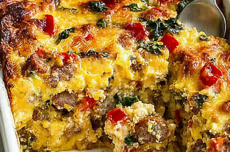 Cheesy Sausage Breakfast Casserole