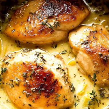 Slow-Cooker Creamy Lemon Herb Chicken