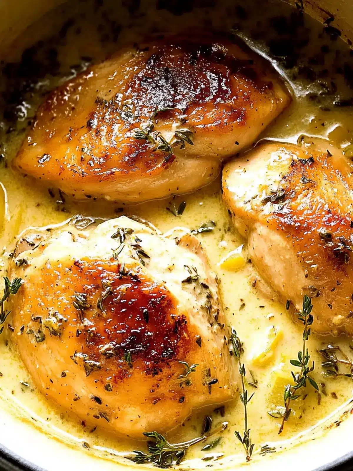Slow-Cooker Creamy Lemon Herb Chicken
