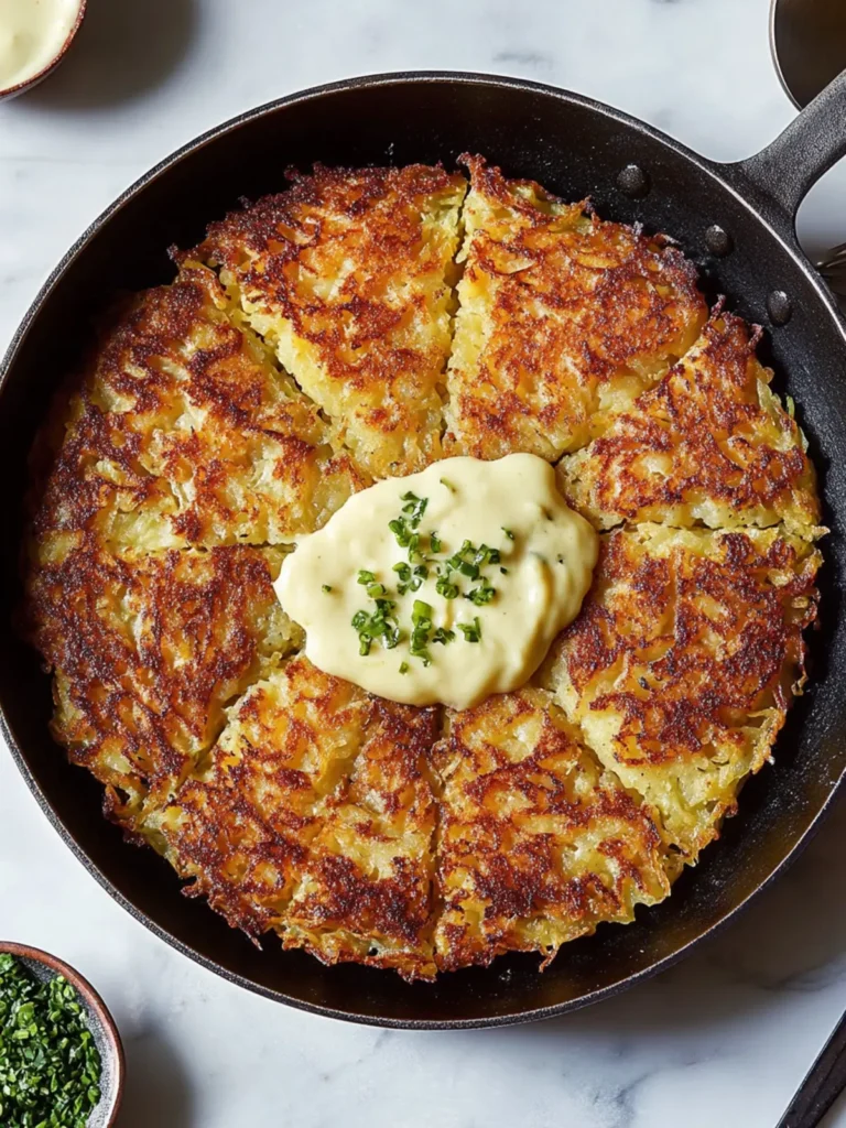 Crispy Giant Skillet Latke: Your New Favorite Comfort Food 2 Giant Skillet Latke