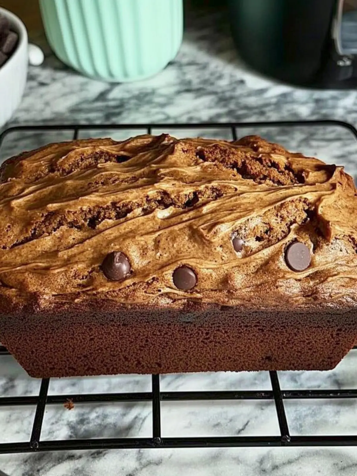 Peanut Butter Chocolate Chip Banana Bread