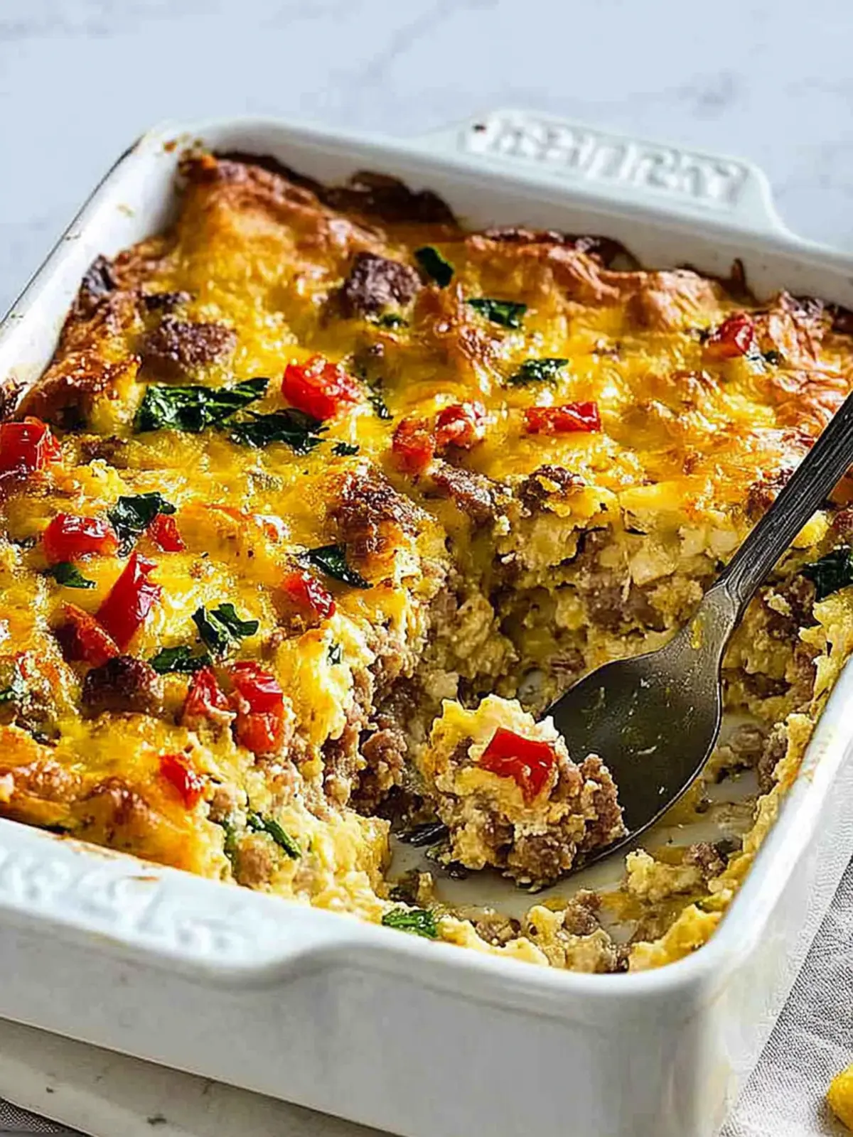 Cheesy Sausage Breakfast Casserole for Ultimate Morning Bliss 2 Cheesy Sausage Breakfast Casserole
