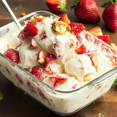 Delightful Strawberry Shortcake No-Churn Ice Cream Recipe 9 Strawberry Shortcake No-Churn Ice Cream