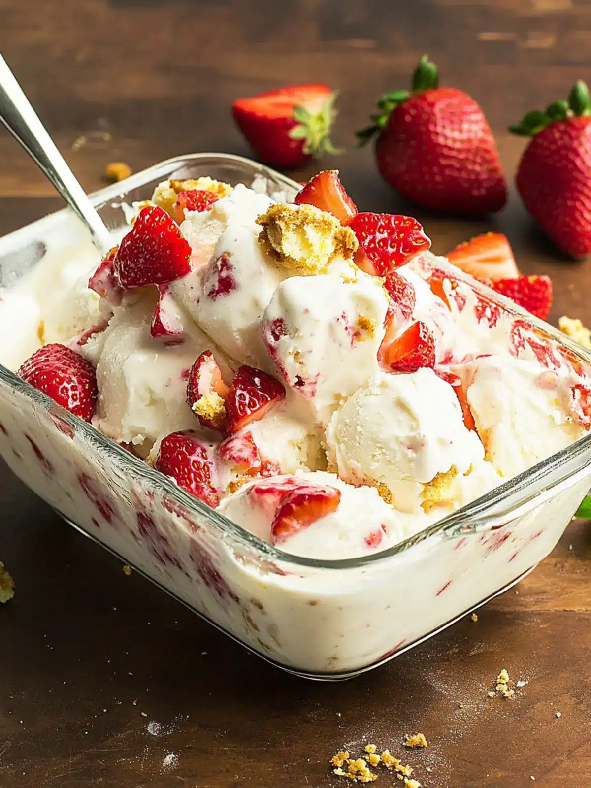 Delightful Strawberry Shortcake No-Churn Ice Cream Recipe 5 Strawberry Shortcake No-Churn Ice Cream