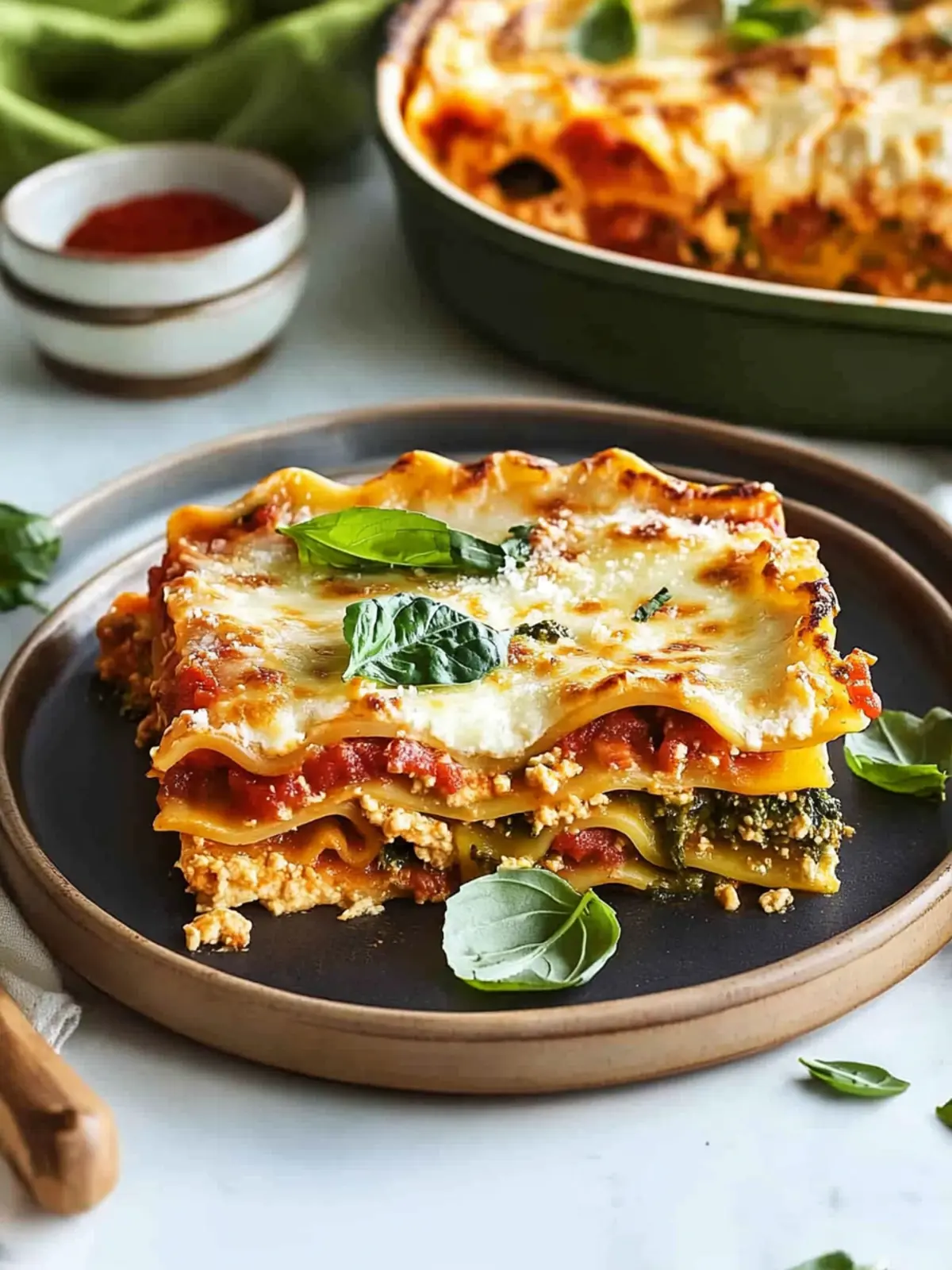 Mouthwatering Vegetarian Lasagna Packed with Roasted Veggies 3 Vegetarian Lasagna