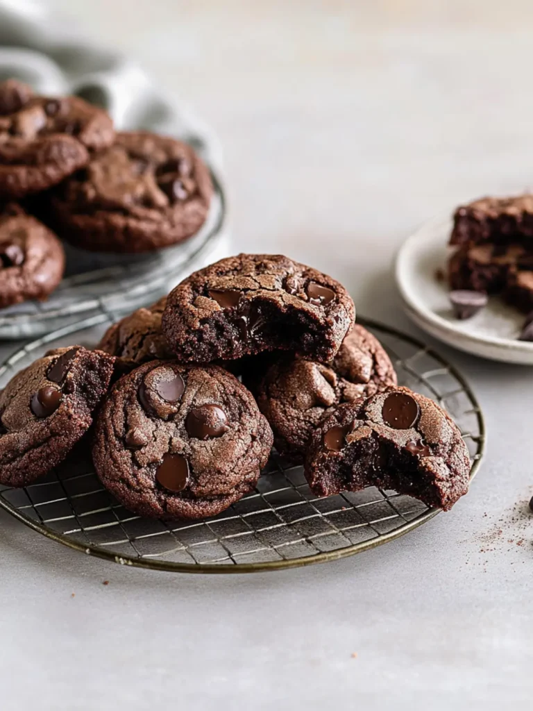 Ultimate Double Chocolate Chip Cookies with Espresso Twist 2 Double Chocolate Chip Cookies