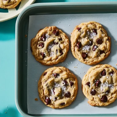 Vegan Salted Chocolate Chip Cookies
