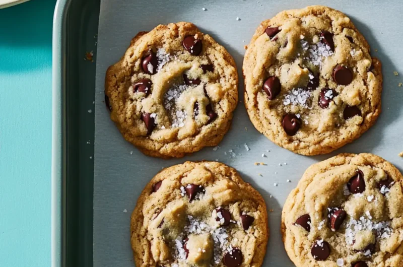 Vegan Salted Chocolate Chip Cookies