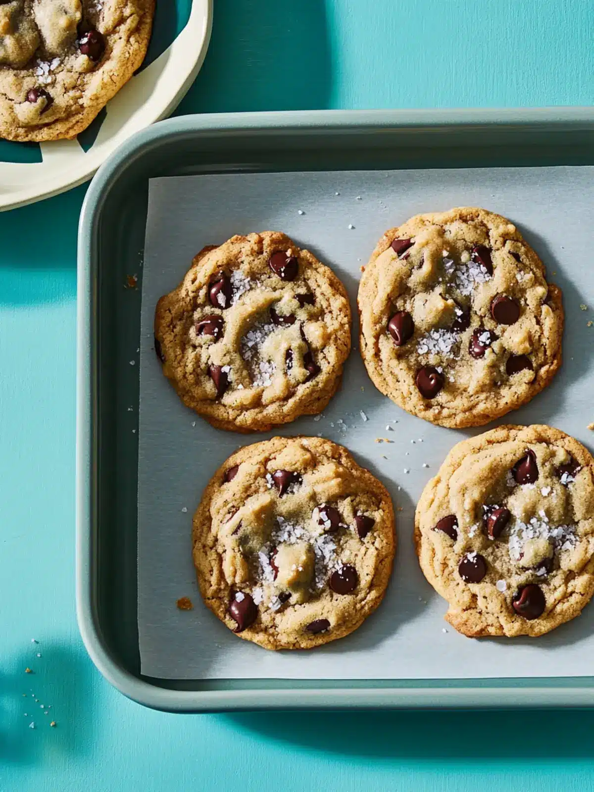 Vegan Salted Chocolate Chip Cookies