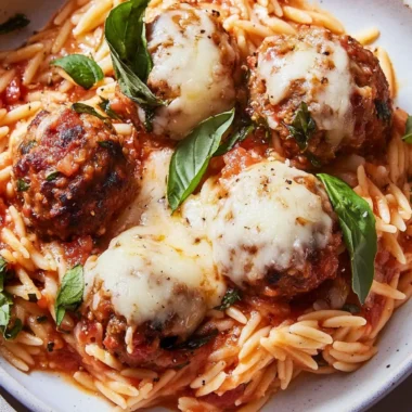 Meatball Parm Orzo