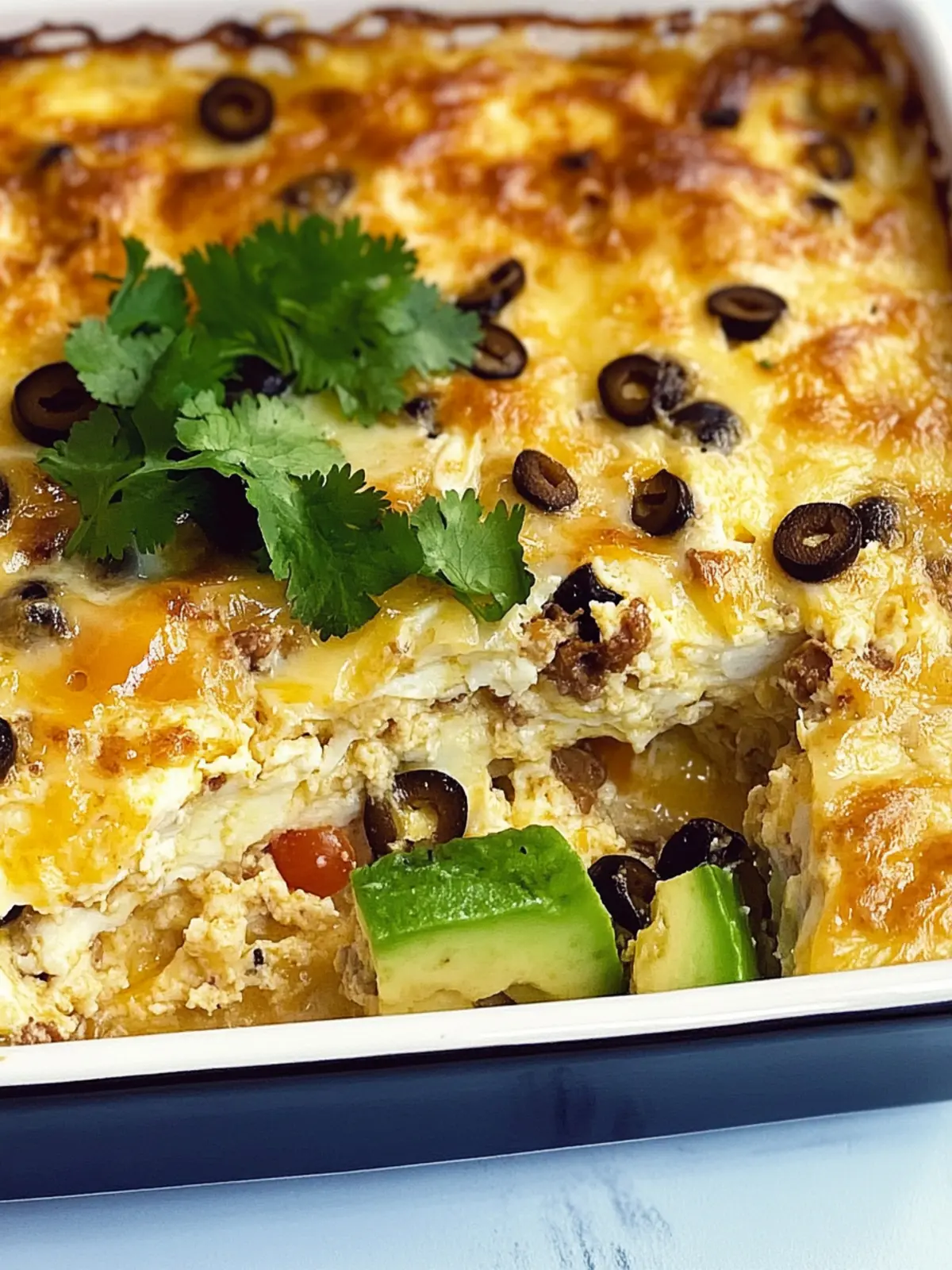 Breakfast Burrito Egg Casserole