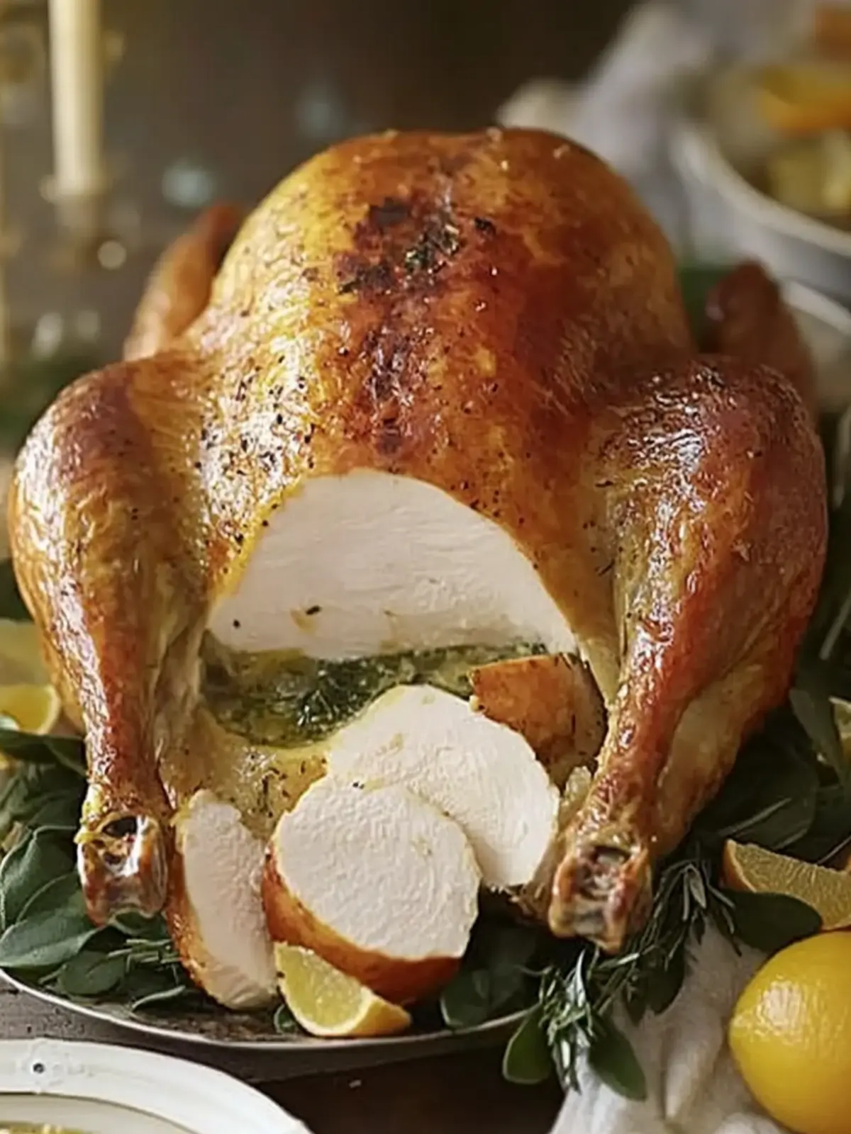 Roast turkey with citrus butter