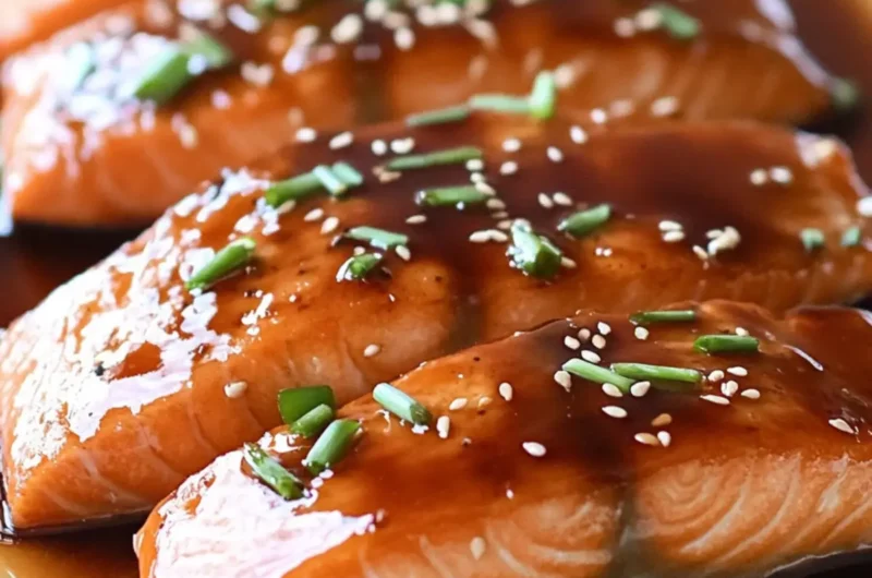 Maple Glazed Salmon with Fresh Chives