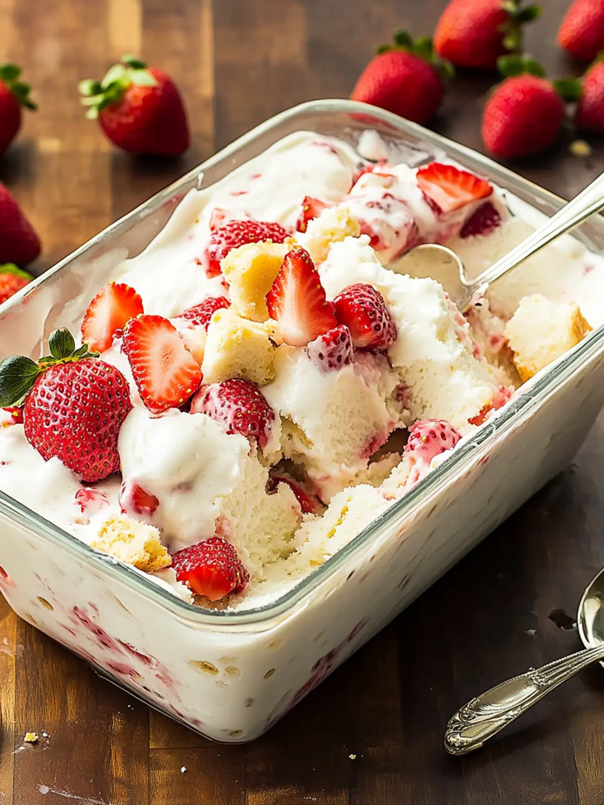 Delightful Strawberry Shortcake No-Churn Ice Cream Recipe 2 Strawberry Shortcake No-Churn Ice Cream