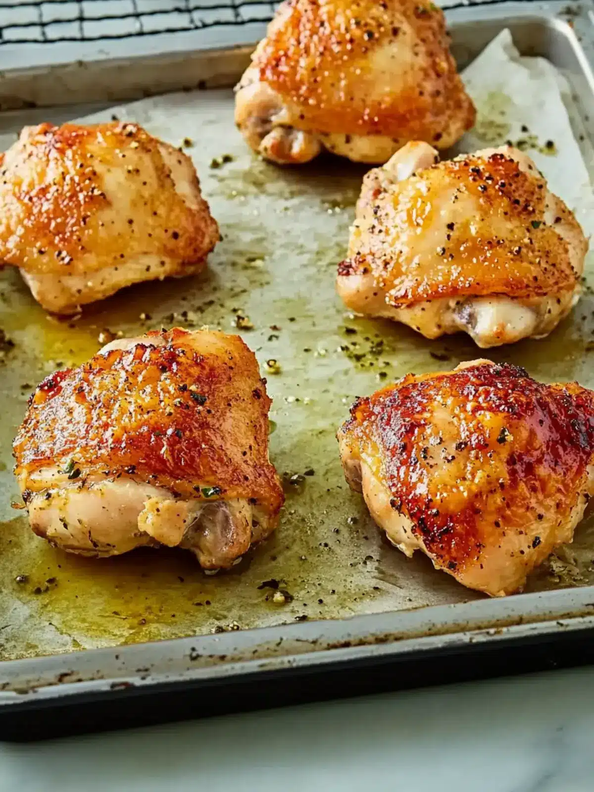 Crispy Baked Chicken Thighs