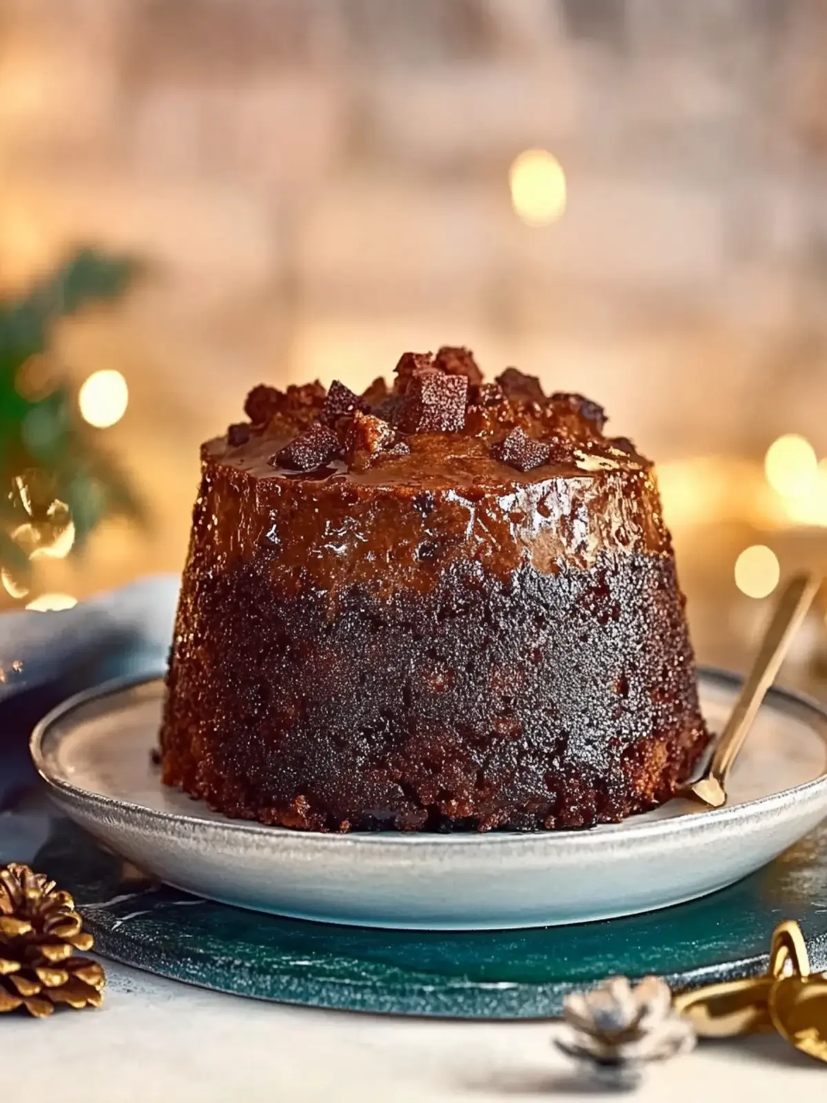 Slow cooker Christmas pudding