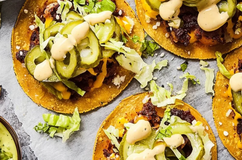 Smash Burger Tacos