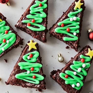 Christmas Tree Brownies