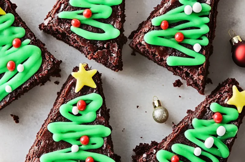Christmas Tree Brownies