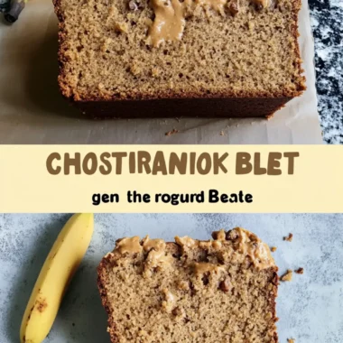 Chunky Peanut Butter Banana Bread