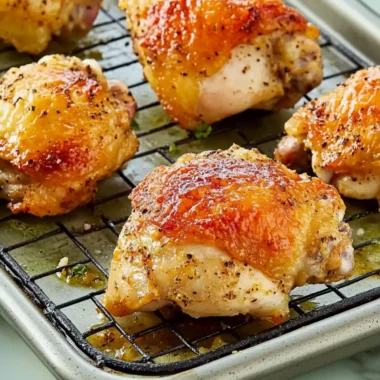 Crispy Baked Chicken Thighs
