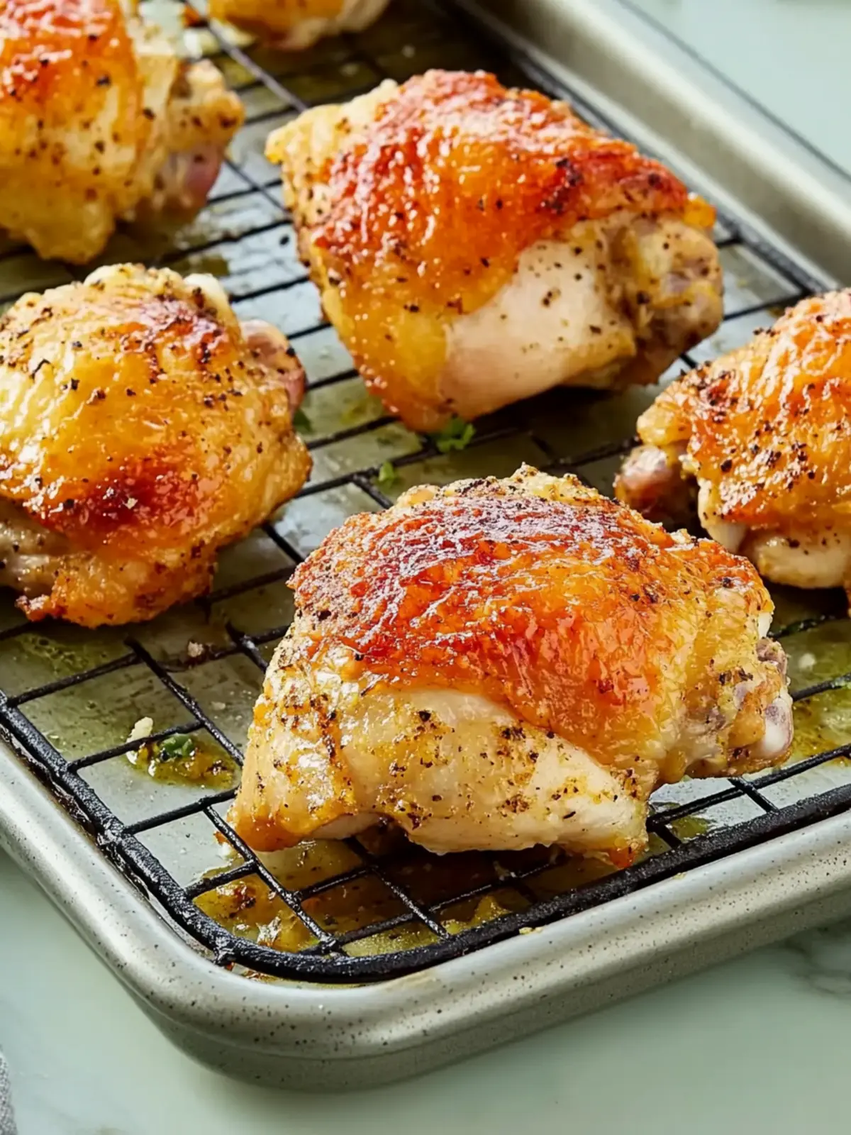 Crispy Baked Chicken Thighs