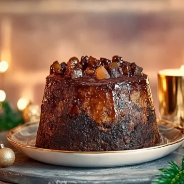 Slow cooker Christmas pudding