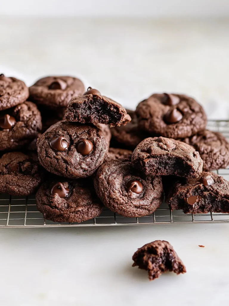 Ultimate Double Chocolate Chip Cookies with Espresso Twist 4 Double Chocolate Chip Cookies