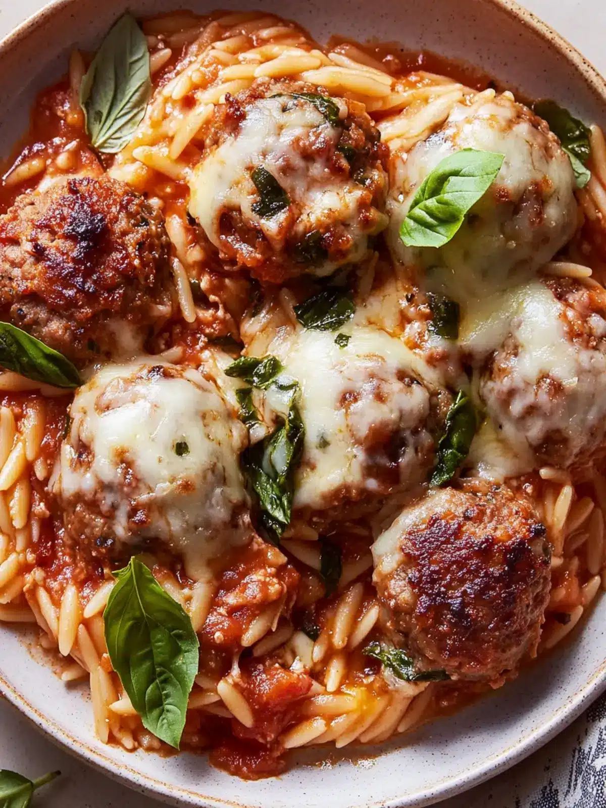 Meatball Parm Orzo
