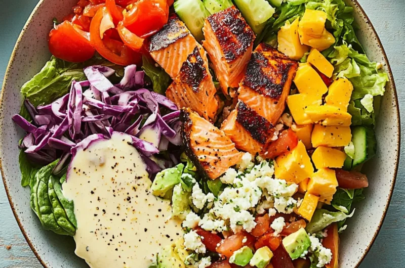 Caribbean Cobb Salad With Salmon