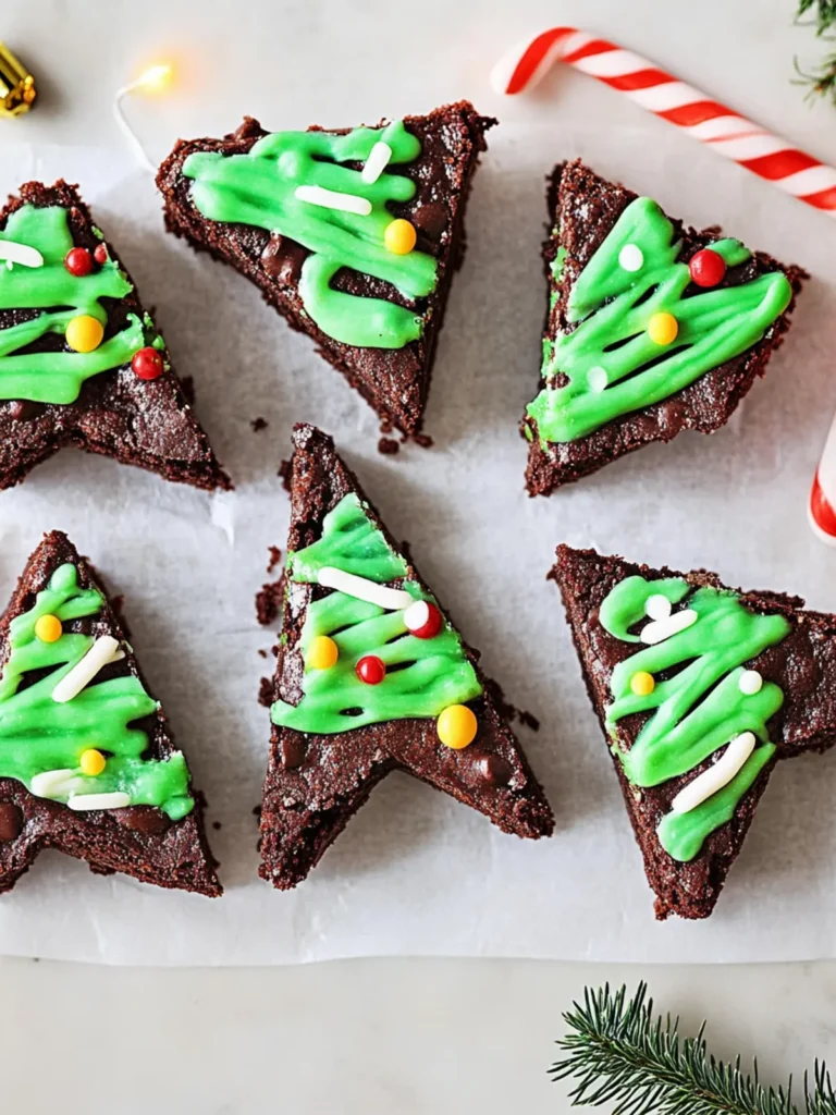 Delicious Christmas Tree Brownies Kids Will Love to Decorate 3 Christmas Tree Brownies