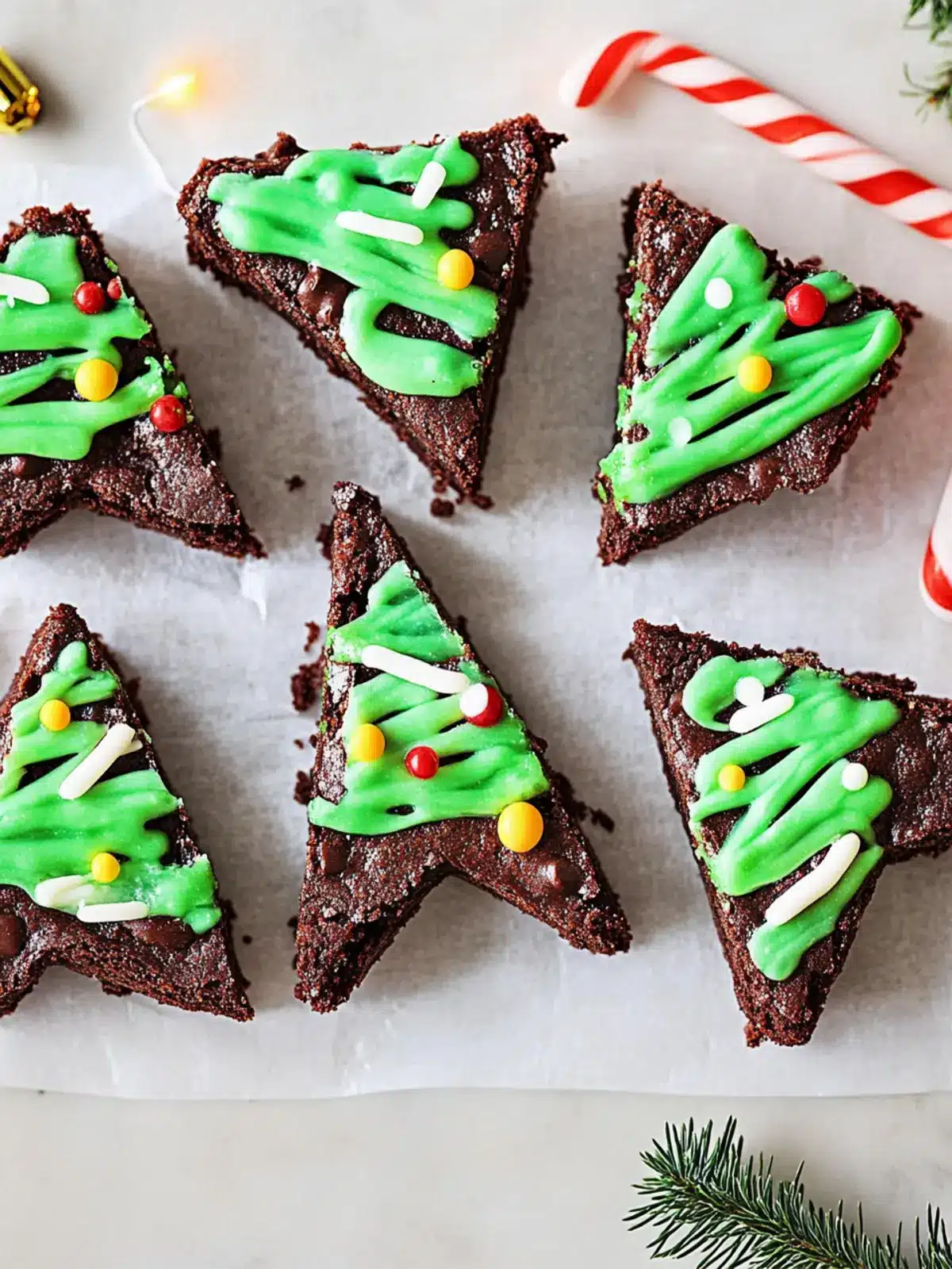 Delicious Christmas Tree Brownies Kids Will Love to Decorate 3 Christmas Tree Brownies