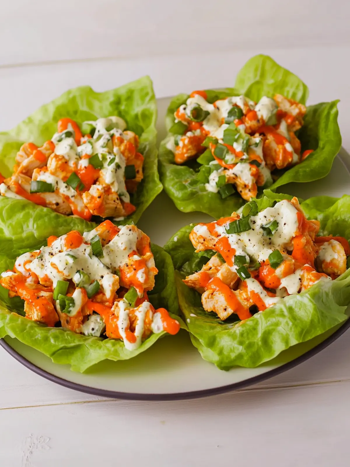 Savor Buffalo Chicken Lettuce Wraps in Just 15 Minutes 2 Buffalo Chicken Lettuce Wraps