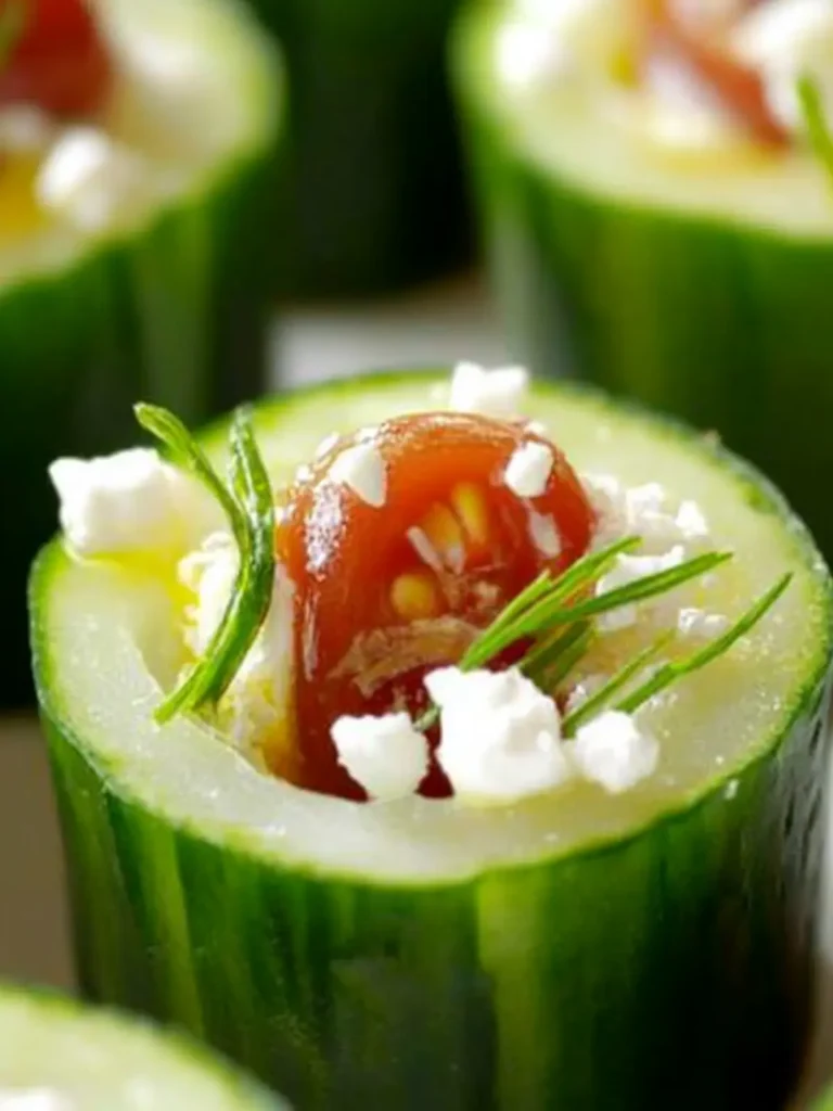 Greek Cucumber Cups