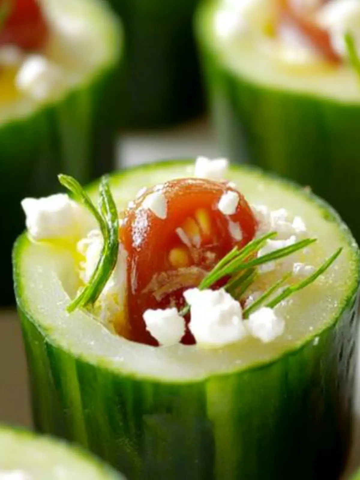 Greek Cucumber Cups