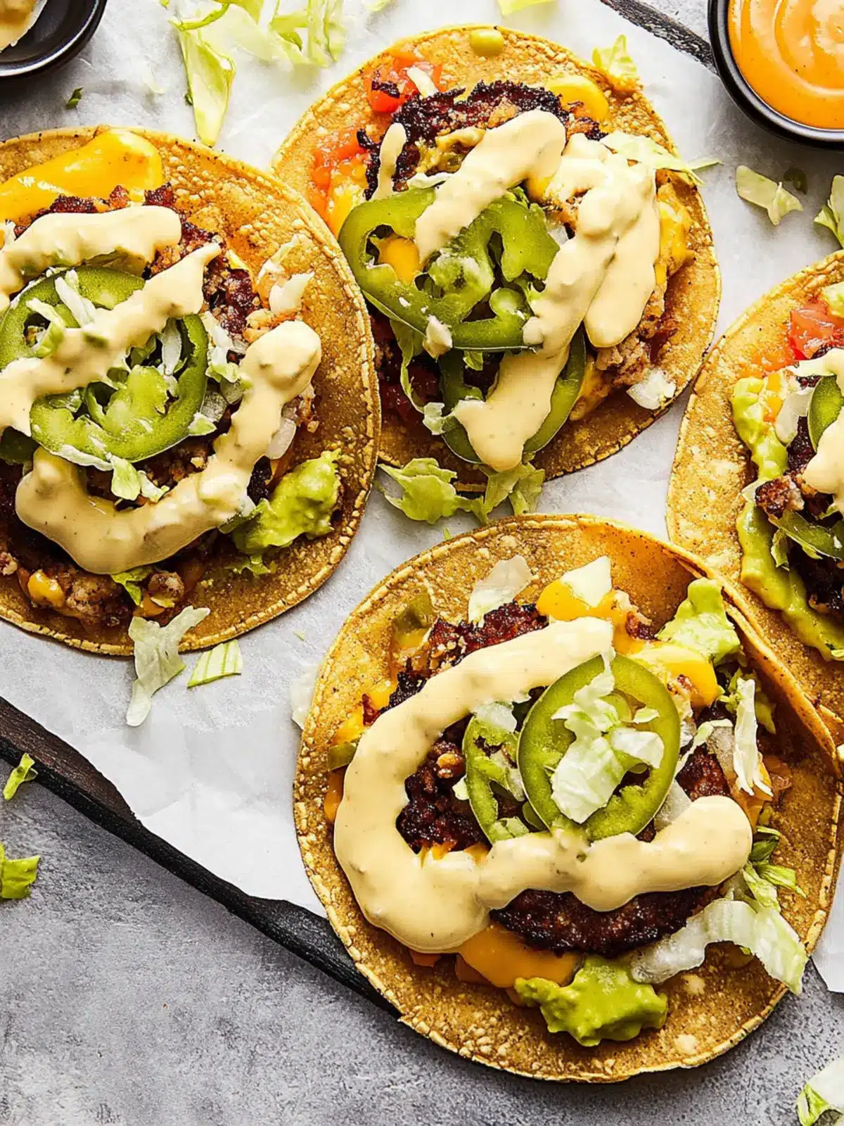 Savory Smash Burger Tacos: Quick, Fun, and Flavor-Packed! 4 Smash Burger Tacos