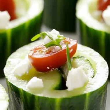 Greek Cucumber Cups